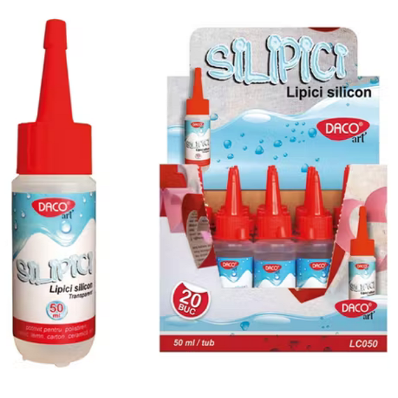 Lipici cu silicon DACO Silipici, 50 ml - Papet