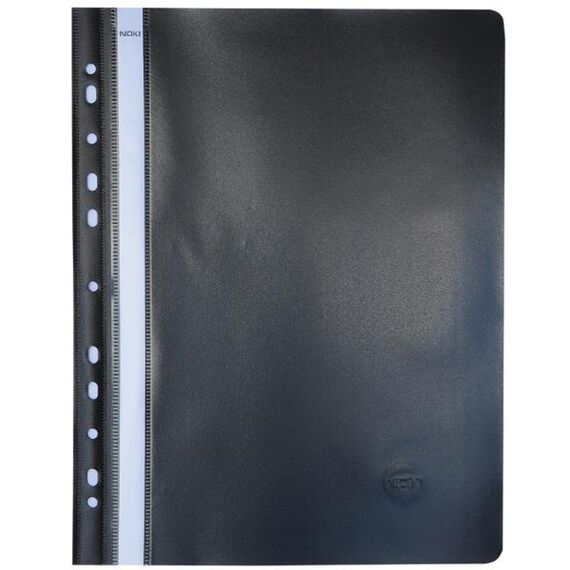 Dosar plastic cu sina si multiperforatii NOKI Negru - 2Papet