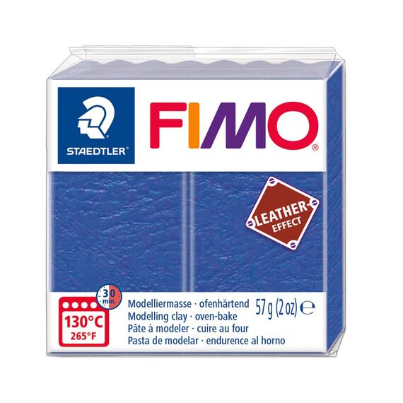 Lut polimeric Fimo LEATHER Effect INDIGO, 57g, STH-8010-309 - Papet