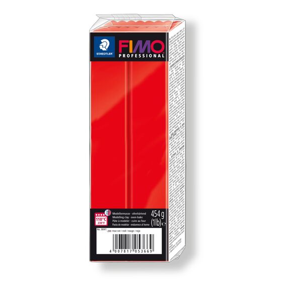 Lut polimeric Fimo Professional True Red, 454g STH-8041-200 - Papet