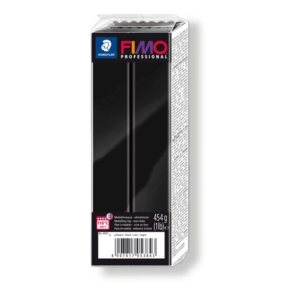 Lut polimeric Fimo Professional Black, 454g STH-8041-9 - Papet