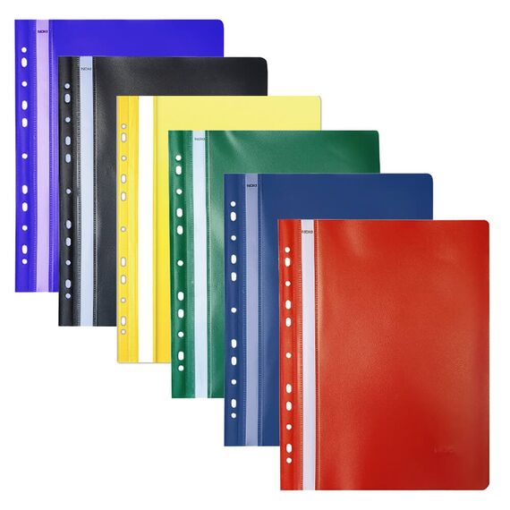 Dosar plastic cu sina si multiperforatii NOKI Bleumarin - 2Papet