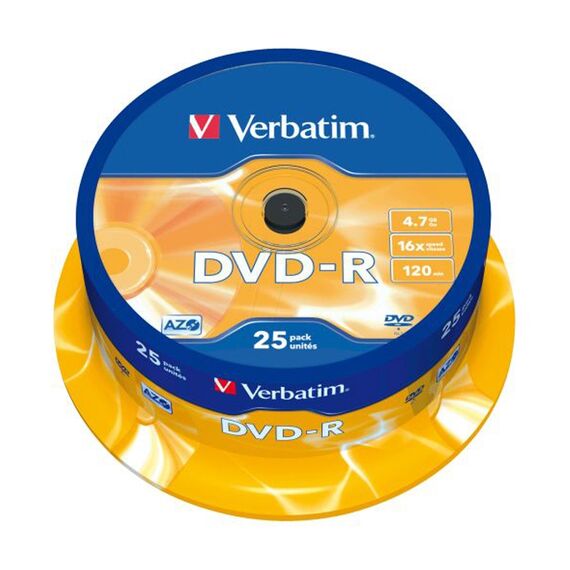 DVD-R 16X, 4.7 GB VERBATIM, 25 buc/set - Papet