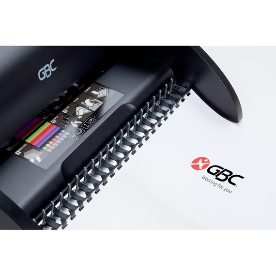 Aparat de indosariat cu spire din plastic max. 21 mm, capacitate perforare 12 coli, GBC CombBind C110 - 5Papet
