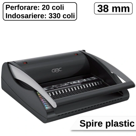 Aparat de indosariat cu inele plastic GBC CombBind C200 - Papet