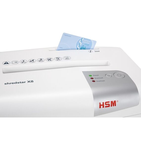 Distrugator documente HSM ShredStar X8 capacitate 8 coli taiere cross-cut H-1044121 - 9Papet