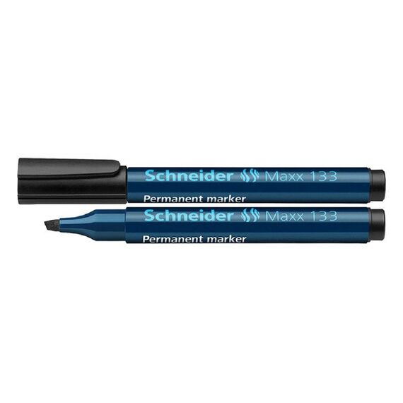 Marker permanent cu varf tesit SCHNEIDER Maxx 133, ALEGE CULOAREA: Negru - Papet