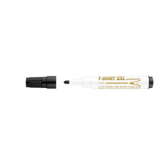 Marker permanent pentru textile, ICO XXL, ALEGE CULOAREA: Negru - 2Papet