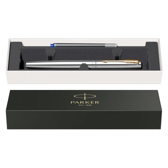 Stilou PARKER Jotter Royal, Stainless Steel GT - 4Papet