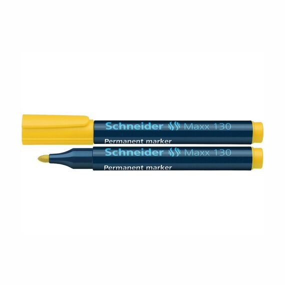 Marker permanent cu varf rotund, SCHNEIDER Maxx 130, ALEGE CULOAREA: Galben - Papet