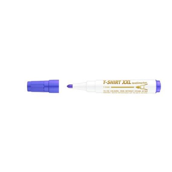 Marker permanent pentru textile, ICO XXL, ALEGE CULOAREA: Albastru - 2Papet