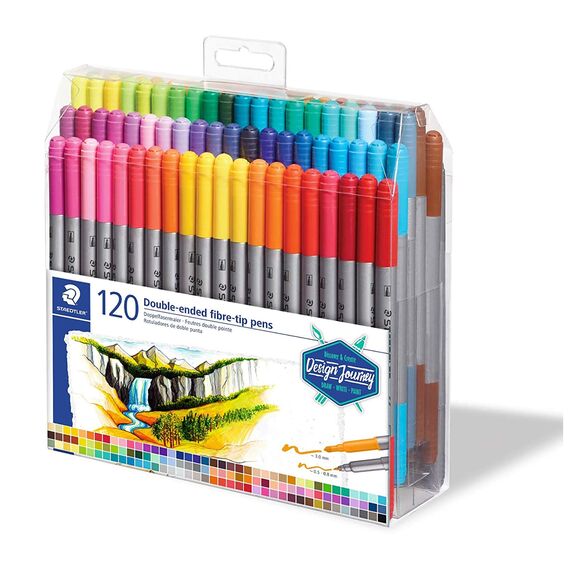 Carioci cu 2 capete STAEDTLER, 120 culori/set - 3Papet