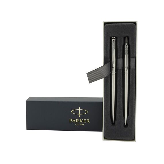 Set cadou stilou si pix PARKER Jotter, Stainless Steel CT - 3Papet