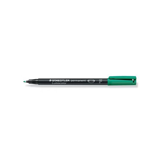 Marker permanent 0.6 mm, STAEDTLER Lumocolor F, ALEGE CULOAREA: Verde - Papet