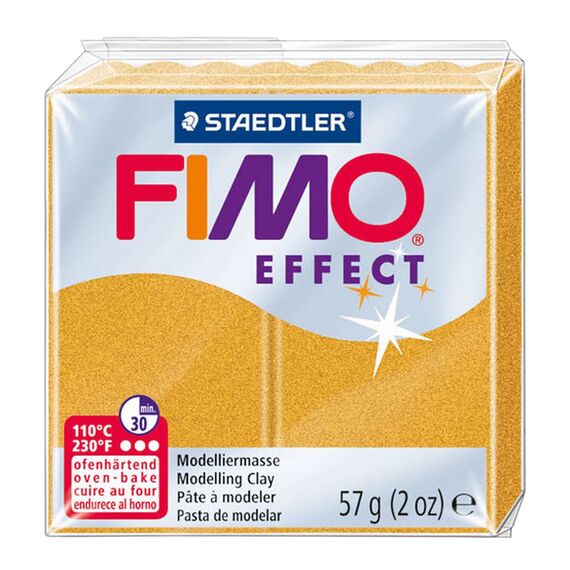 Lut polimeric Fimo Effect pentru modelaj 57g Gold STH-8010-11 - Papet
