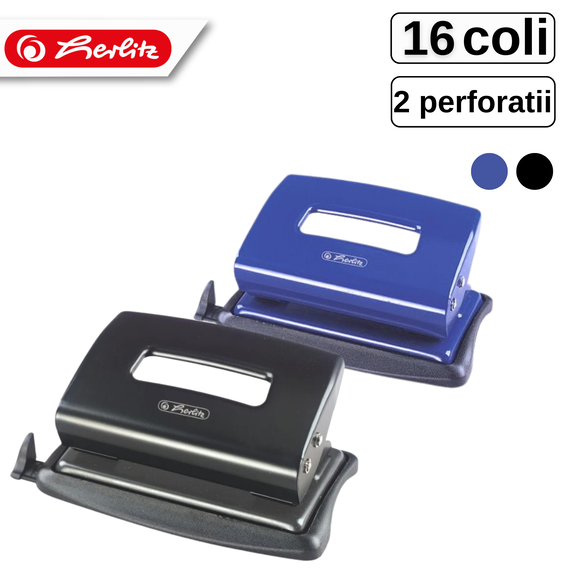 Perforator metalic, HERLITZ, 16 coli - Papet
