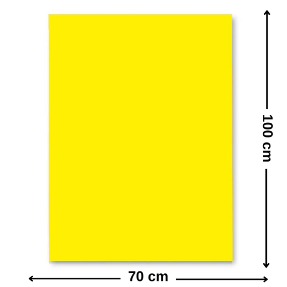 Carton colorat 70 x 100 cm, 220 g/mp, FAVINI, Galben - Papet