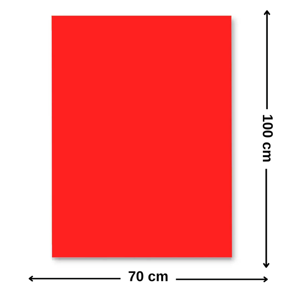 Carton colorat 70 x 100 cm, 220 g/mp, FAVINI, Rosu - Papet