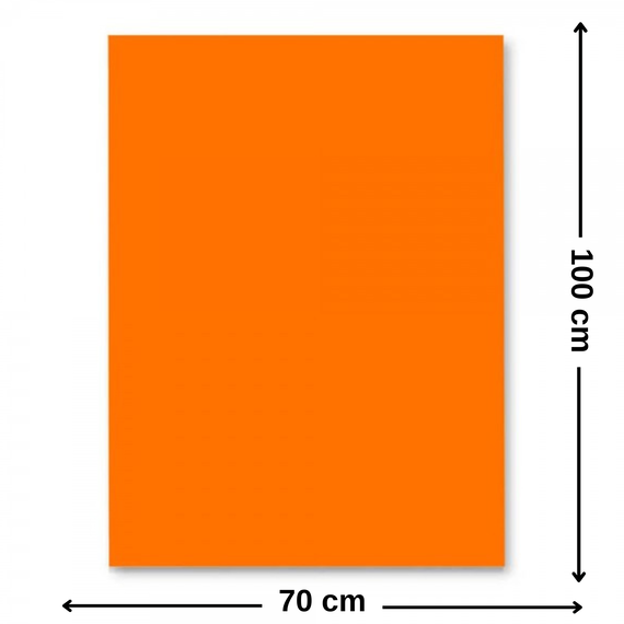 Carton colorat 70 x 100 cm, 220 g/mp, FAVINI, Portocaliu - Papet