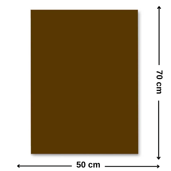 Carton colorat 50 x70 cm, 220 g/mp, FAVINI, Maro - Papet