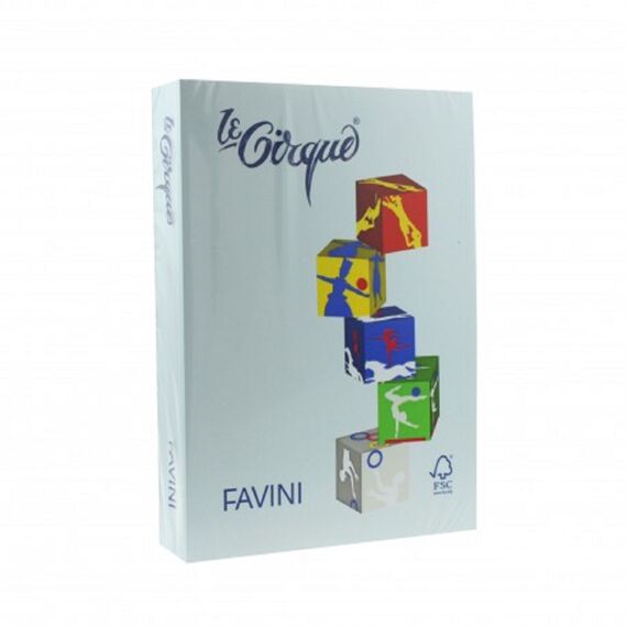 Carton colorat Albastru pal A4, FAVINI, 160 g/mp, 250 coli/top, cod culoare 101 - Papet
