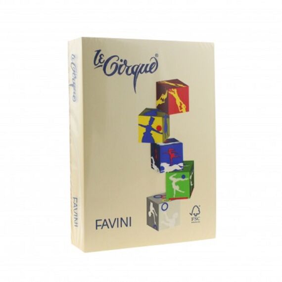 Carton colorat Bej A4, FAVINI, 160 g/mp, 250 coli/top, cod culoare 105 - Papet