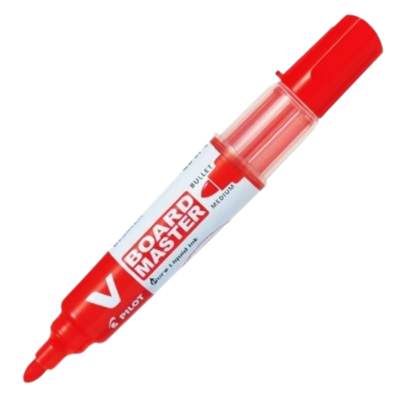 Marker whiteboard reincarcabil, PILOT Vboard Master M, ALEGE CULOAREA: Rosu - Papet