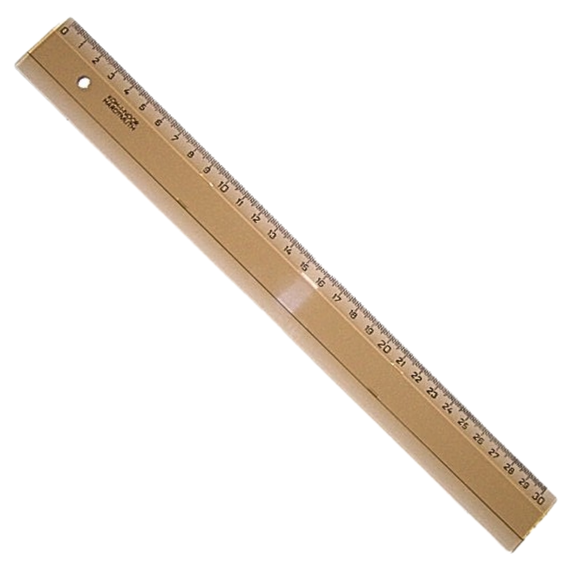 Rigla 30 cm, plastic transparent fumuriu, KOH-I-NOOR - Papet