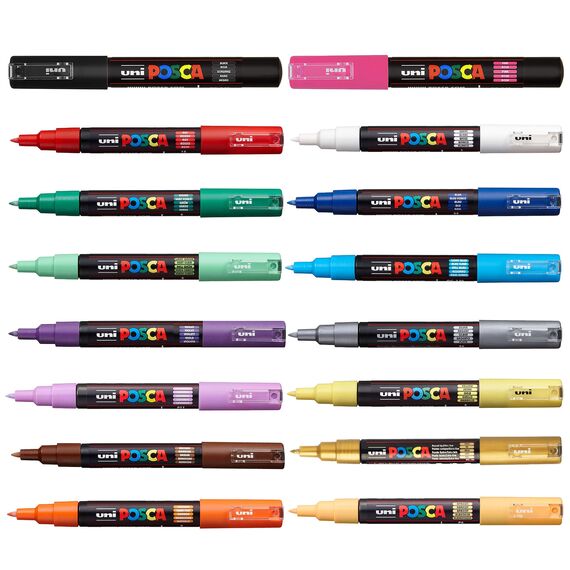 Marker UNI PC-1M POSCA 0.7 mm, Maro - 2Papet