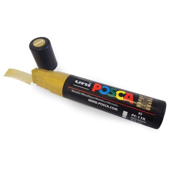 Marker UNI PC-17K POSCA 15.0 mm, Auriu - 3Papet