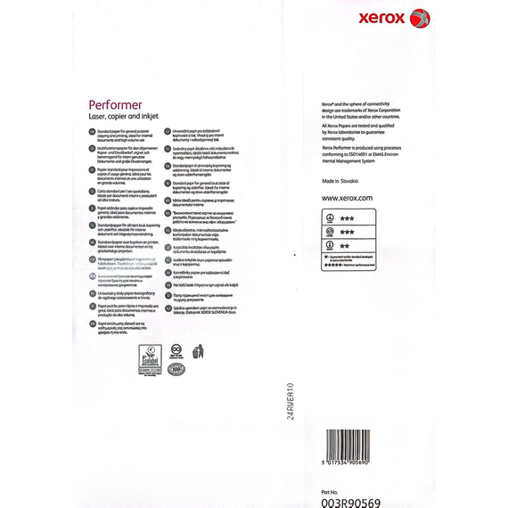 Hartie XEROX Performer, A3, 80 g/mp, 500 coli/top - 2Papet