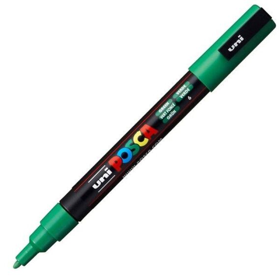 Marker Uni PC-3M Posca 0.9-1.3 mm Verde - Papet