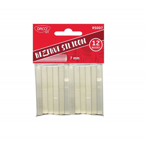Rezerve pistol de lipit 7mm, DACO RS007, 12 buc/set - Papet