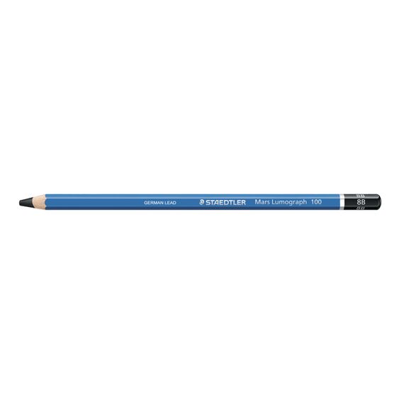 Creion STAEDTLER Lumograph, duritati mina B-12B, ALEGE DURITATE MINA: 8B - 2Papet