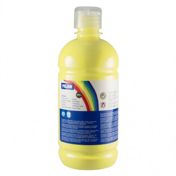 Culori tempera 500 ml, MILAN, ALEGE CULOAREA: Galben deschis - 2Papet