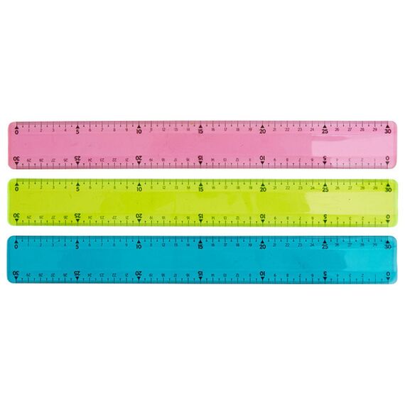 Rigla 30 cm, plastic flexibil, CENTRUM - 2Papet