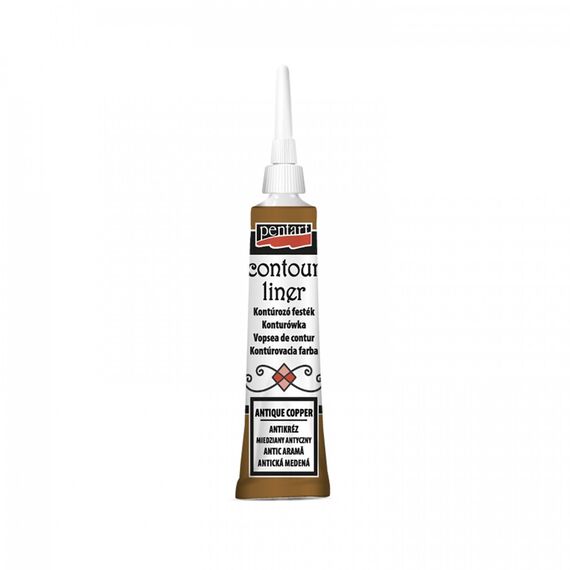 Contur liner 3D acrilic cupru antic 20 ml Pentart P10860 - Papet