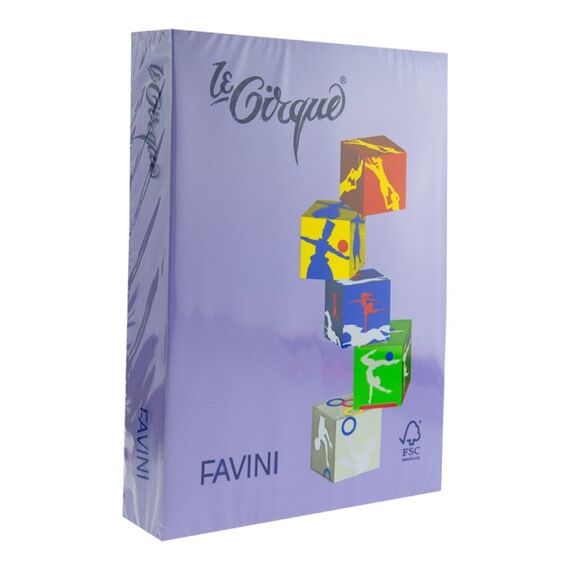 Hartie colorata Mov A4, FAVINI, 80 g/mp, 500 coli/top, cod culoare 220 - Papet