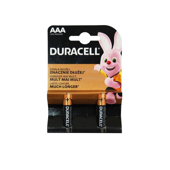 Baterie alcalina DURACELL AAA LR3 1.5V, 2 buc/set - Papet