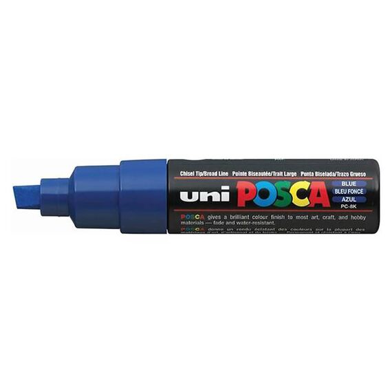 Marker Uni PC-8K POSCA 8.0 mm, Albastru - 2Papet