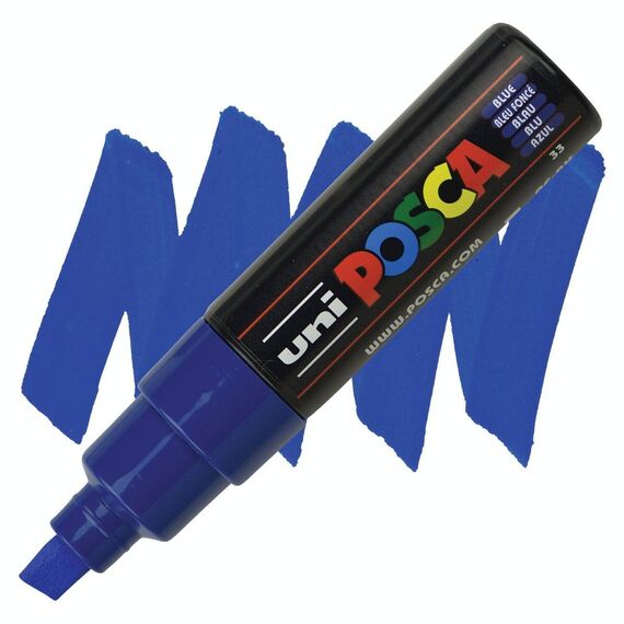 Marker Uni PC-8K POSCA 8.0 mm, Albastru - Papet