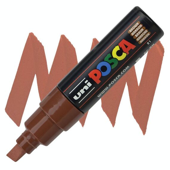 Marker Uni PC-8K POSCA 8.0 mm, Maro - Papet