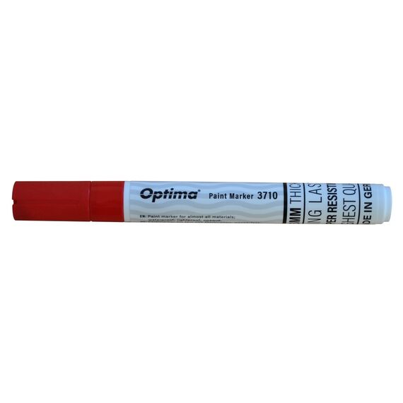 Marker cu vopsea 4.5 mm, OPTIMA Paint, ALEGE CULOAREA: Rosu - Papet