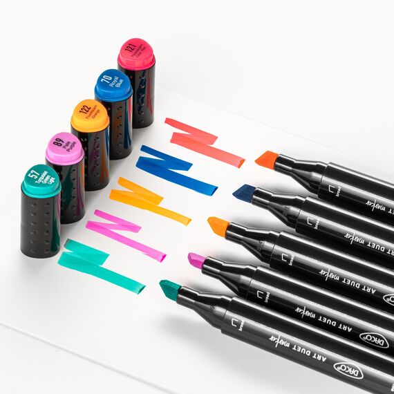 Marker grafic DACO Art Duet, 80 culori/set - 3Papet