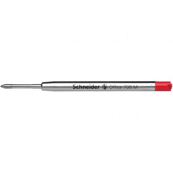 Rezerva pix metalica tip Parker, SCHNEIDER Buro 708 M, ALEGE CULOAREA: Rosu - Papet