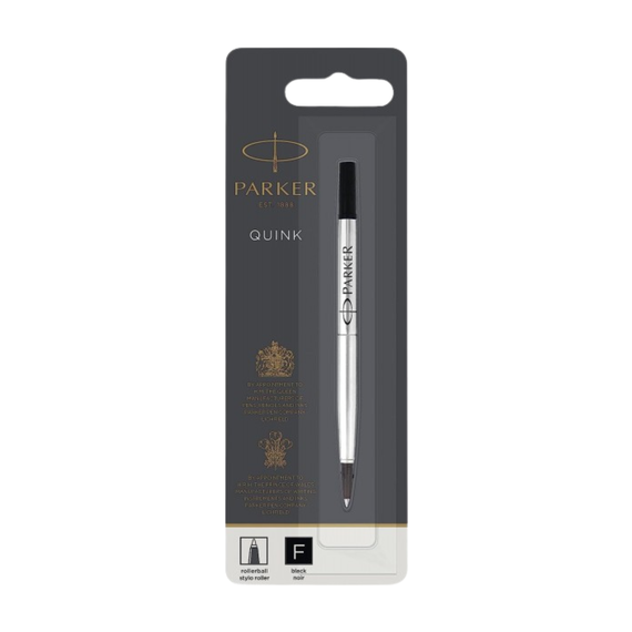 Rezerva roller cu cerneala PARKER Quink, Negru F - Papet