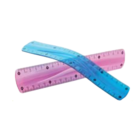Rigla 15 cm, plastic flexibil, CENTRUM - 2Papet