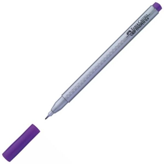 Fineliner 0.4 mm cu grip, FABER-CASTELL, ALEGE CULOAREA: Violet - Papet