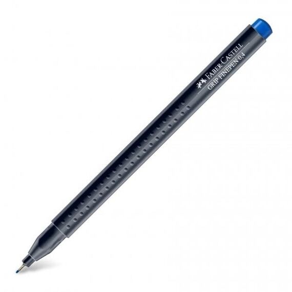 Fineliner 0.4 mm cu grip, FABER-CASTELL, ALEGE CULOAREA: Marine blue - Papet