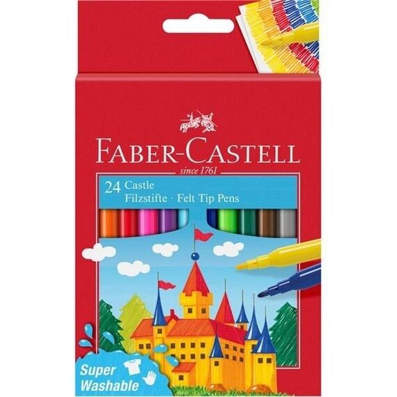 Carioci FABER-CASTELL, 24 culori/set - Papet